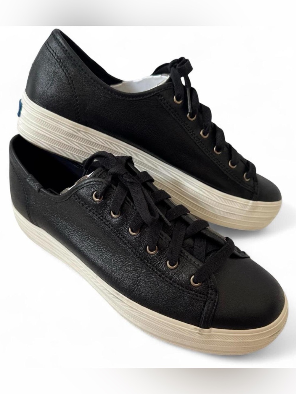 Keds Triple Kick Metallic Black
Platform Sneakers Women's Sz 7.5